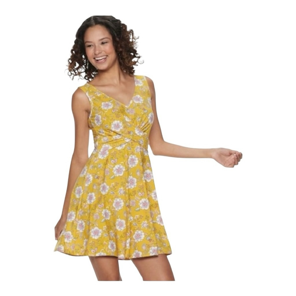 Candies Size Small Yellow Floral Sundress
